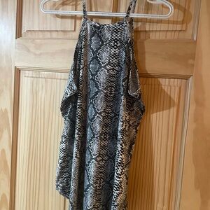 Snake Print Halter Top
